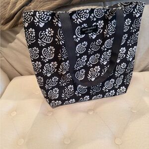 Marimekko Black and White Floral Tote